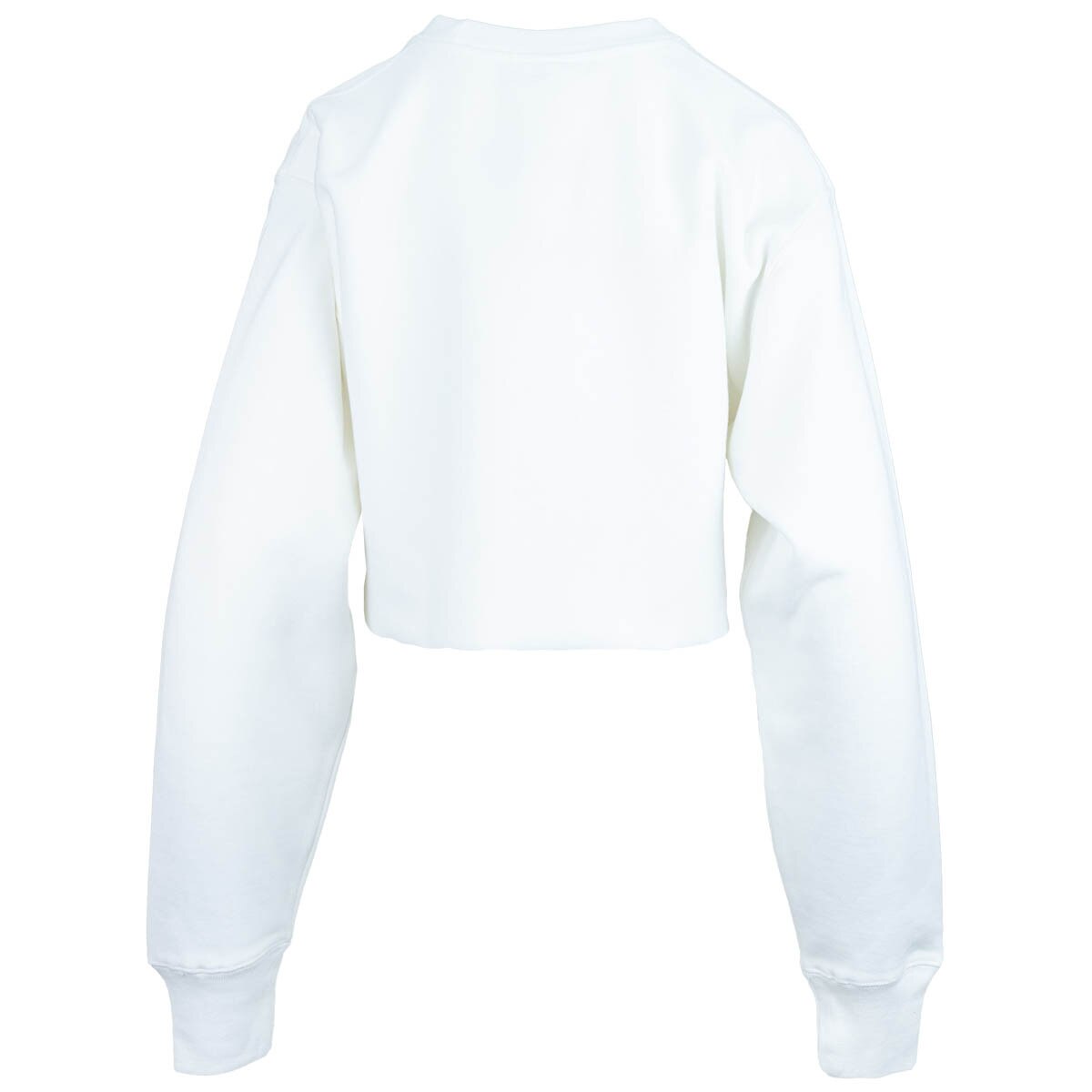 Women's champion utah state embroidered stich white crop crew sweatshirt
